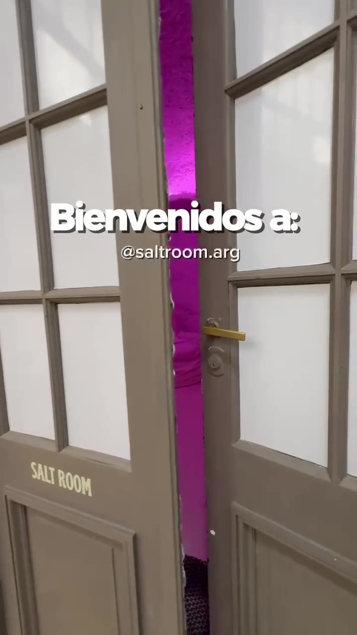 Anto en la sala de sal de Salt Room